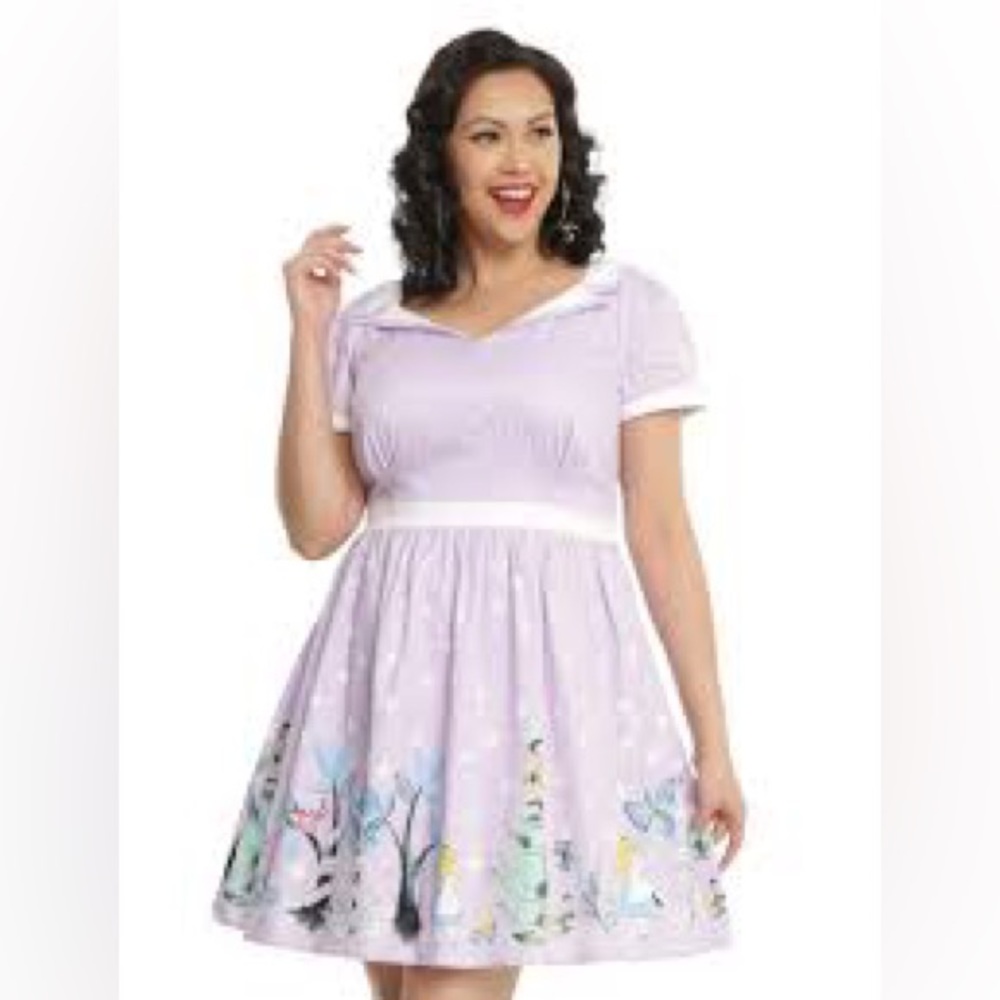 Hot Topic Lavender Alice in Wonderland Dress XL